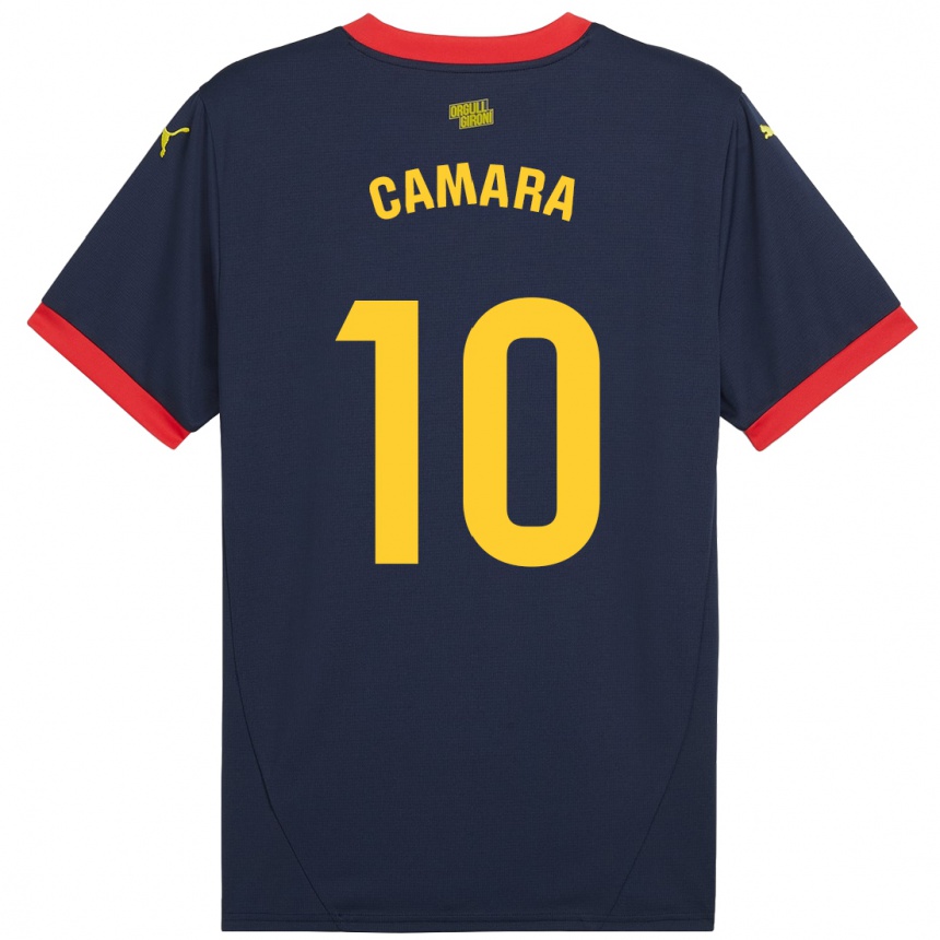 Femme Football Maillot Dawda Camara #10 Bleu Marine Rouge Tenues Extérieur 2024/25