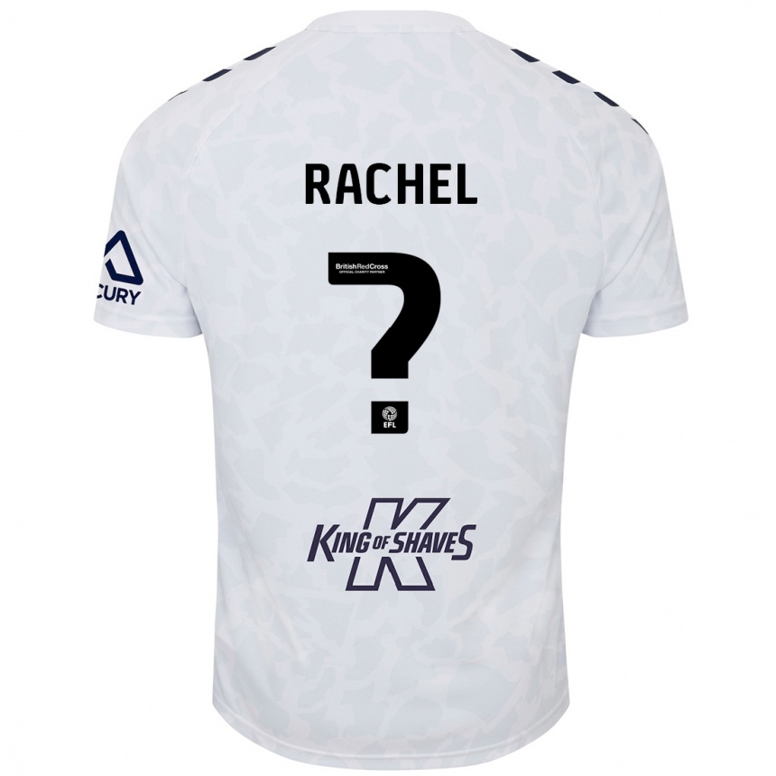 Femme Football Maillot Daniel Rachel #0 Blanc Tenues Extérieur 2024/25