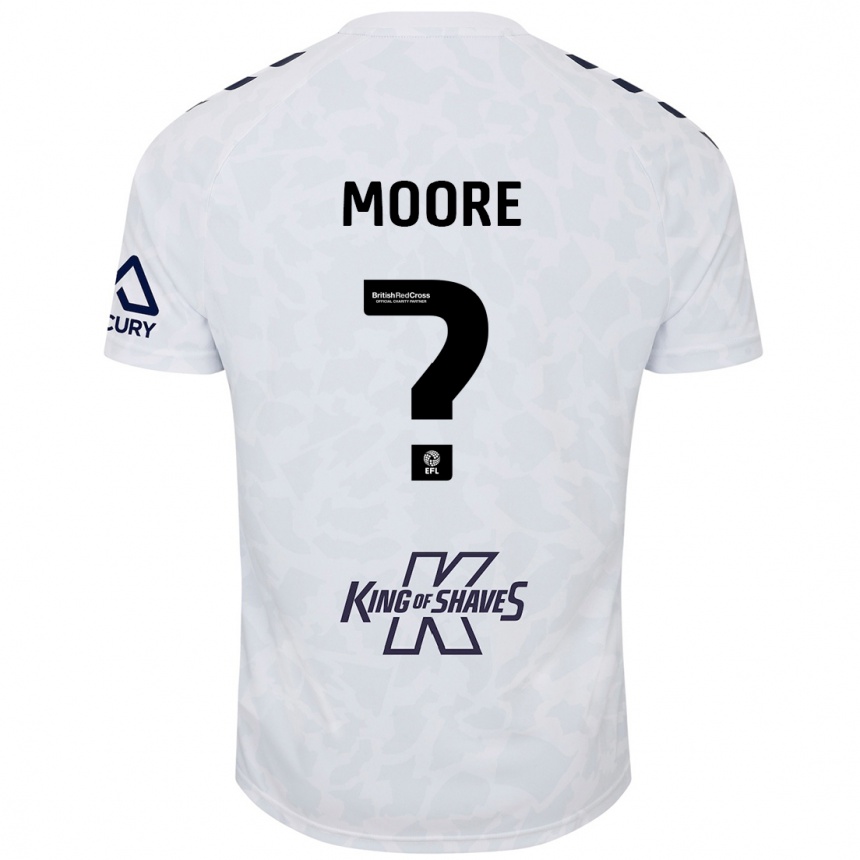 Femme Football Maillot Isaac Moore #0 Blanc Tenues Extérieur 2024/25