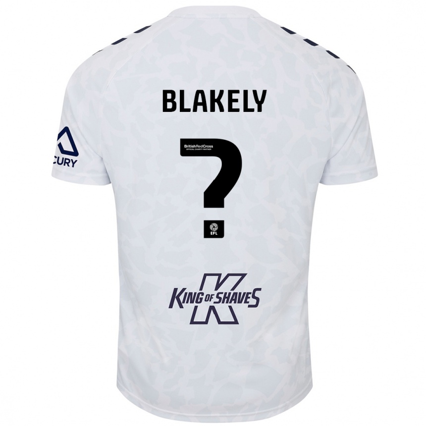 Femme Football Maillot Ben Blakely #0 Blanc Tenues Extérieur 2024/25