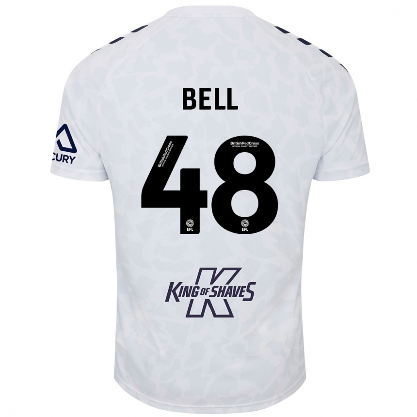 Femme Football Maillot Luke Bell #48 Blanc Tenues Extérieur 2024/25