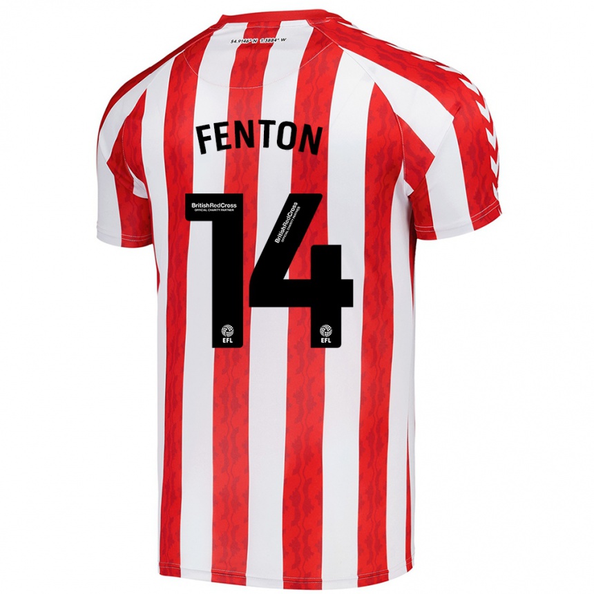 Enfant Football Maillot Natasha Fenton #14 Rouge Blanc Tenues Domicile 2024/25