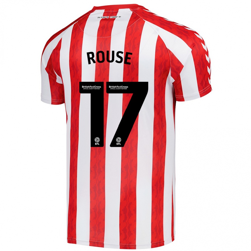 Enfant Football Maillot Mollie Rouse #17 Rouge Blanc Tenues Domicile 2024/25