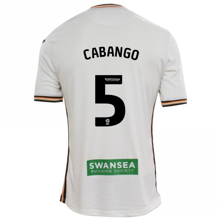 Enfant Football Maillot Ben Cabango #5 Blanc Tenues Domicile 2024/25