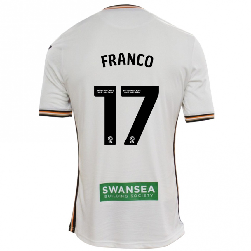 Enfant Football Maillot Gonçalo Franco #17 Blanc Tenues Domicile 2024/25