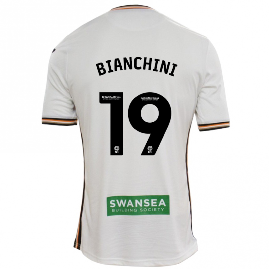 Enfant Football Maillot Florian Bianchini #19 Blanc Tenues Domicile 2024/25