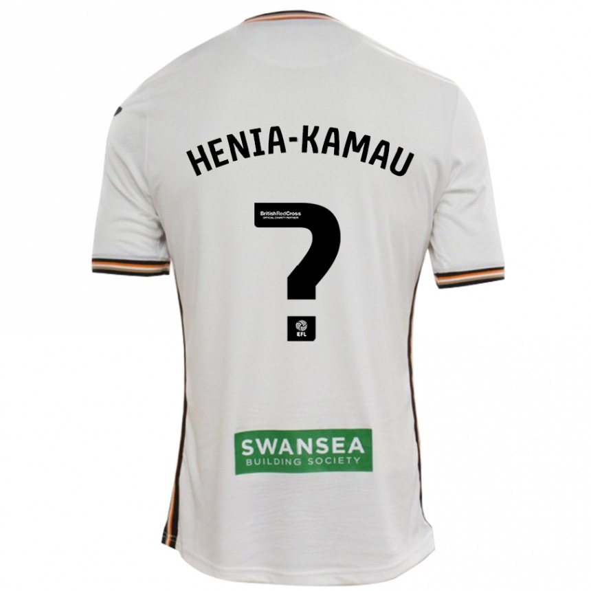 Enfant Football Maillot Sammy Henia-Kamau #0 Blanc Tenues Domicile 2024/25