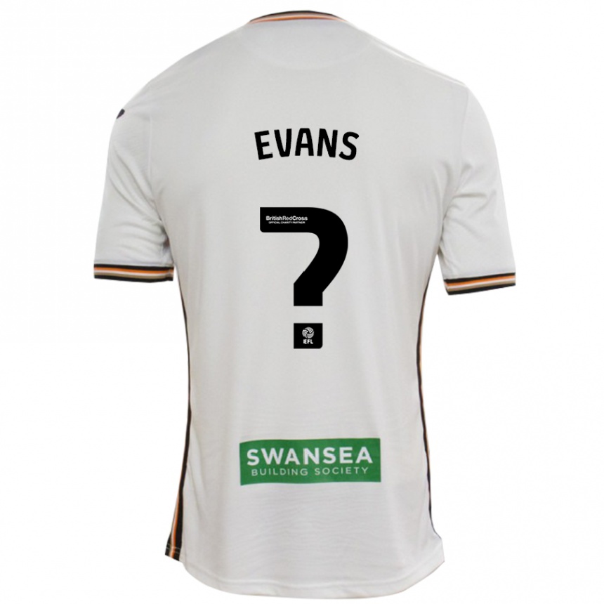 Enfant Football Maillot Bobo Evans #0 Blanc Tenues Domicile 2024/25