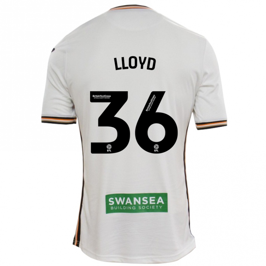 Enfant Football Maillot Ben Lloyd #36 Blanc Tenues Domicile 2024/25