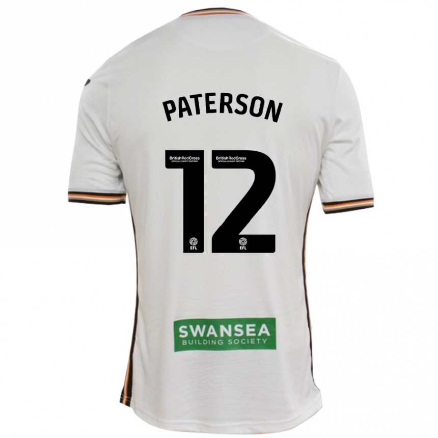 Enfant Football Maillot Jamie Paterson #12 Blanc Tenues Domicile 2024/25