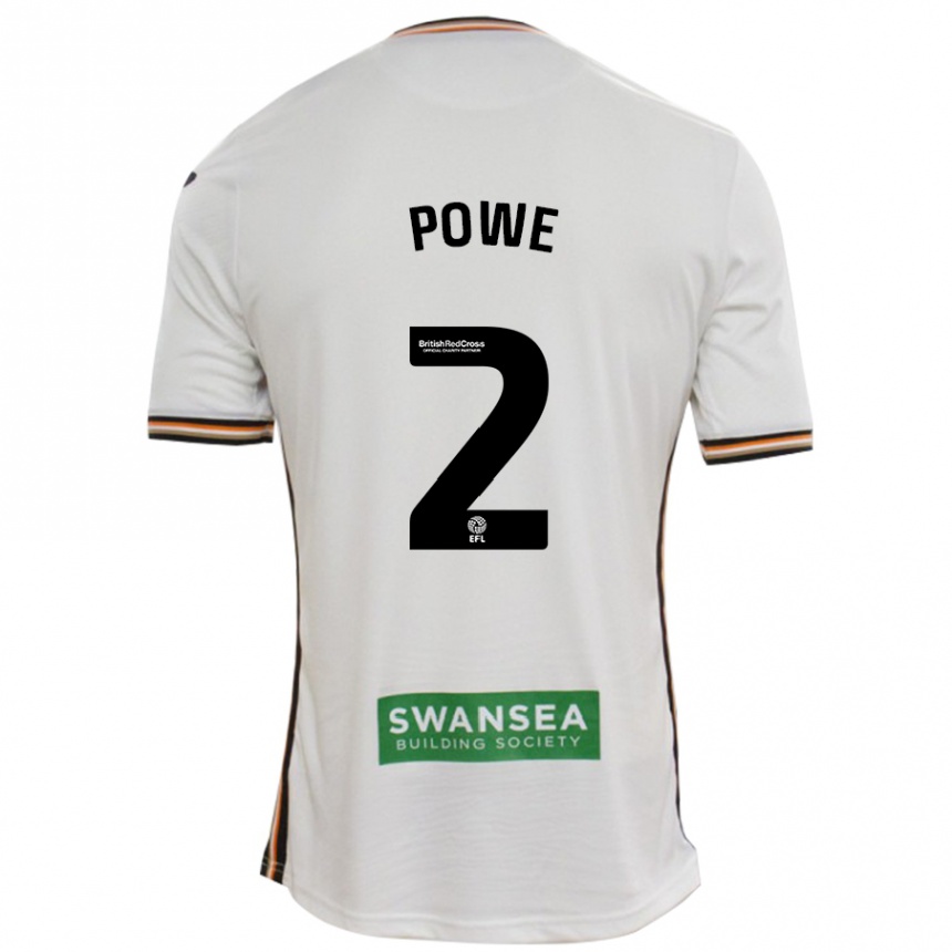 Enfant Football Maillot Alicia Powe #2 Blanc Tenues Domicile 2024/25