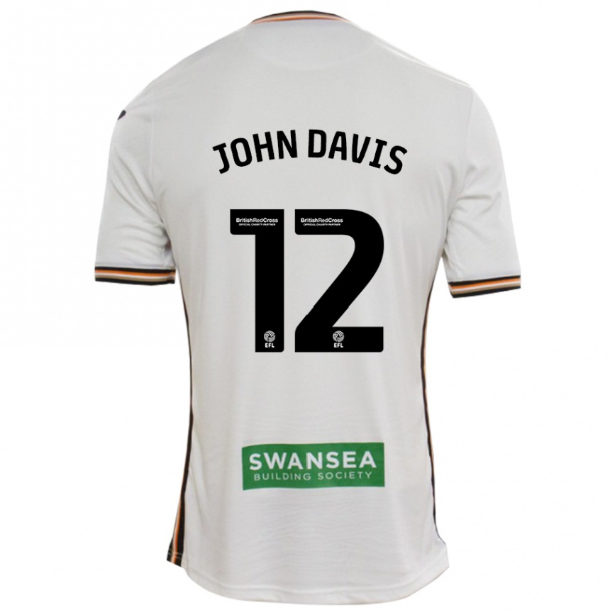 Enfant Football Maillot Stacey John-Davis #12 Blanc Tenues Domicile 2024/25