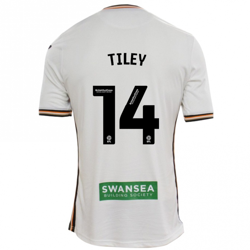 Enfant Football Maillot Chloe Tiley #14 Blanc Tenues Domicile 2024/25