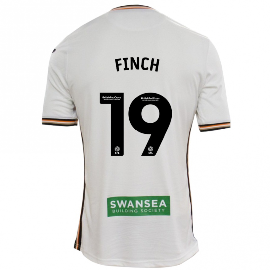 Enfant Football Maillot Lucy Finch #19 Blanc Tenues Domicile 2024/25