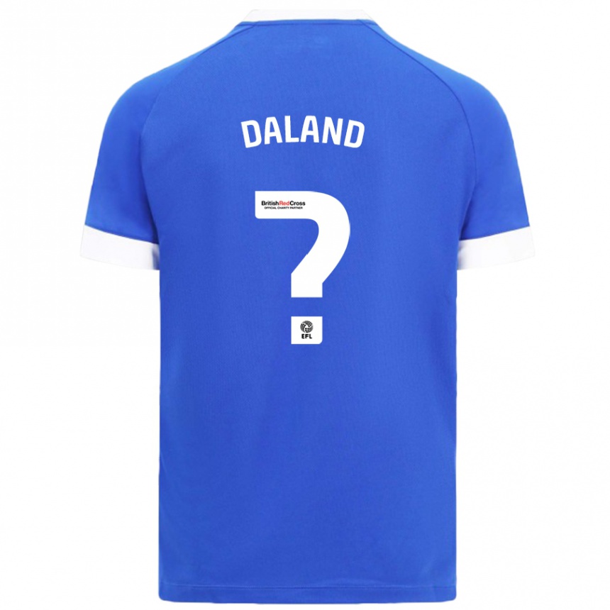 Enfant Football Maillot Jesper Daland #0 Bleu Ciel Tenues Domicile 2024/25