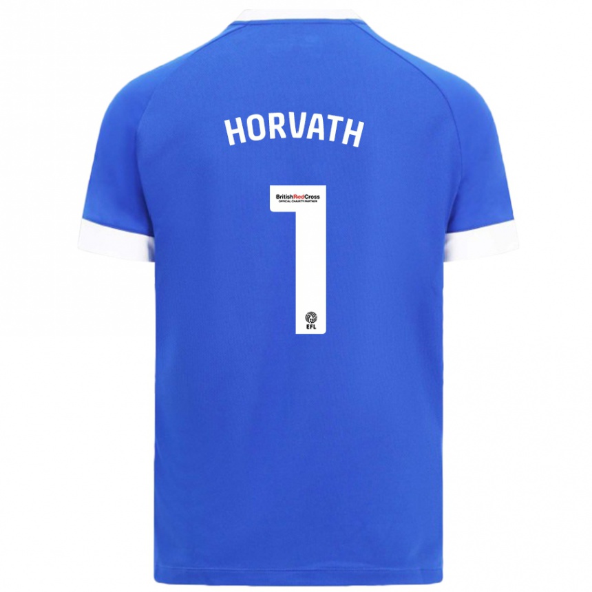 Enfant Football Maillot Ethan Horvath #1 Bleu Ciel Tenues Domicile 2024/25