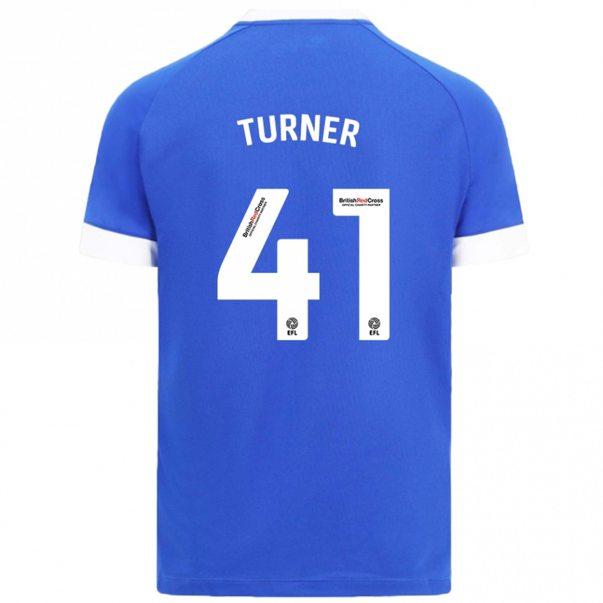 Enfant Football Maillot Matthew Turner #41 Bleu Ciel Tenues Domicile 2024/25