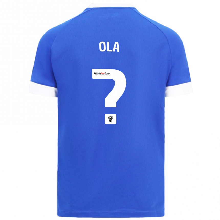 Enfant Football Maillot Daniel Ola #0 Bleu Ciel Tenues Domicile 2024/25