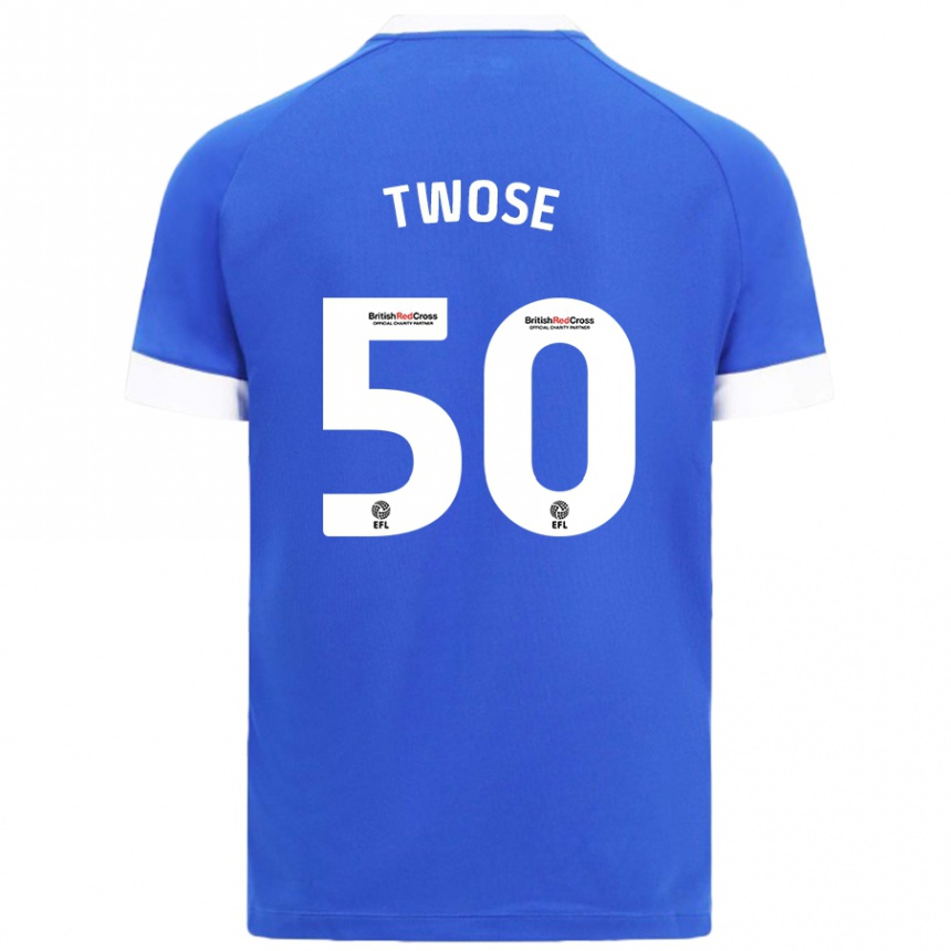 Enfant Football Maillot Cody Twose #50 Bleu Ciel Tenues Domicile 2024/25