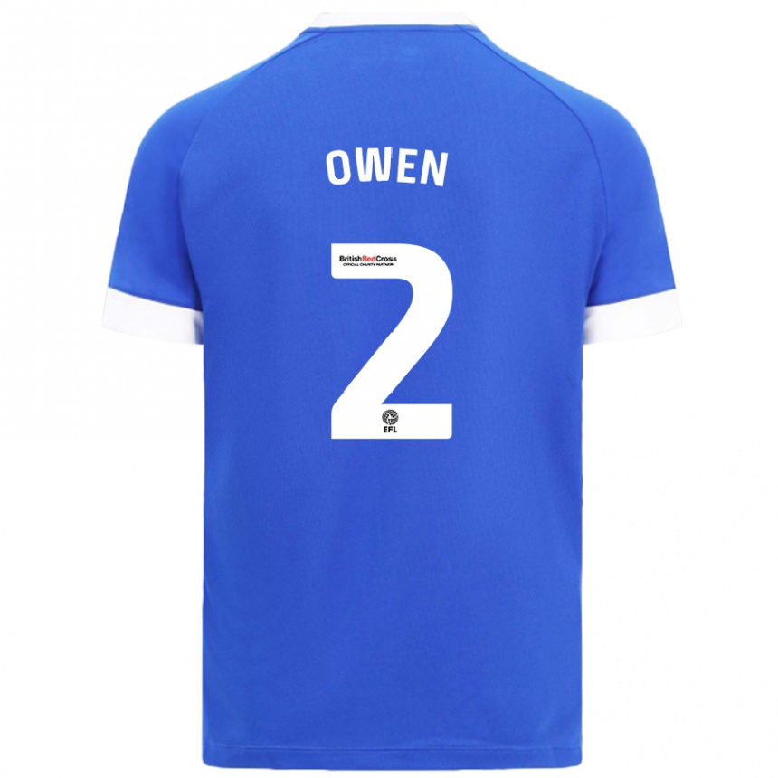 Enfant Football Maillot Lisa Owen #2 Bleu Ciel Tenues Domicile 2024/25