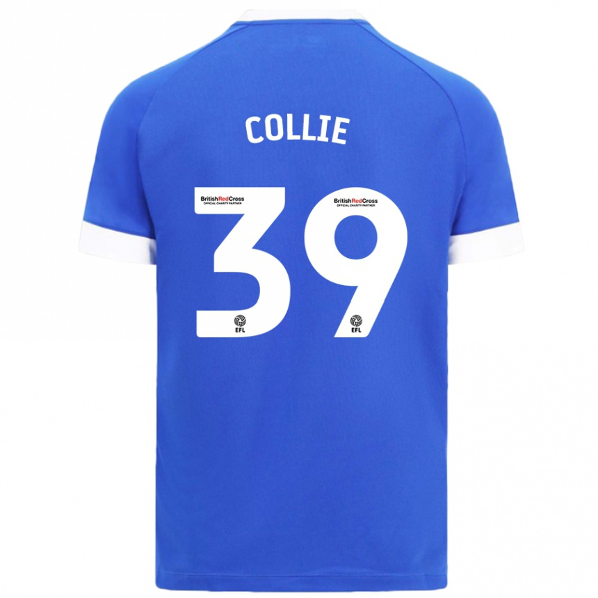 Enfant Football Maillot Eliza Collie #39 Bleu Ciel Tenues Domicile 2024/25