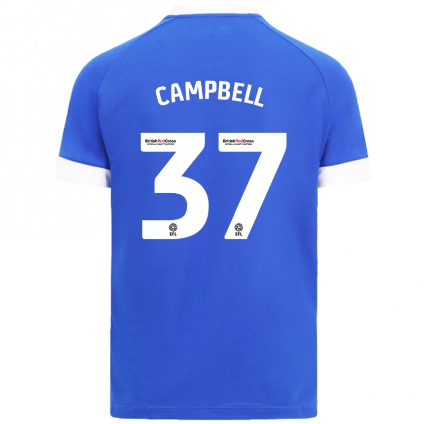 Enfant Football Maillot Vontae Daley-Campbell #37 Bleu Ciel Tenues Domicile 2024/25