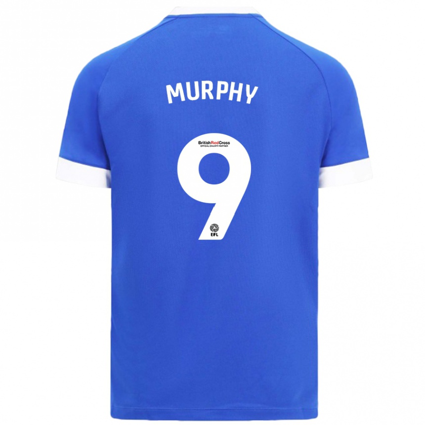 Enfant Football Maillot Alana Murphy #9 Bleu Ciel Tenues Domicile 2024/25