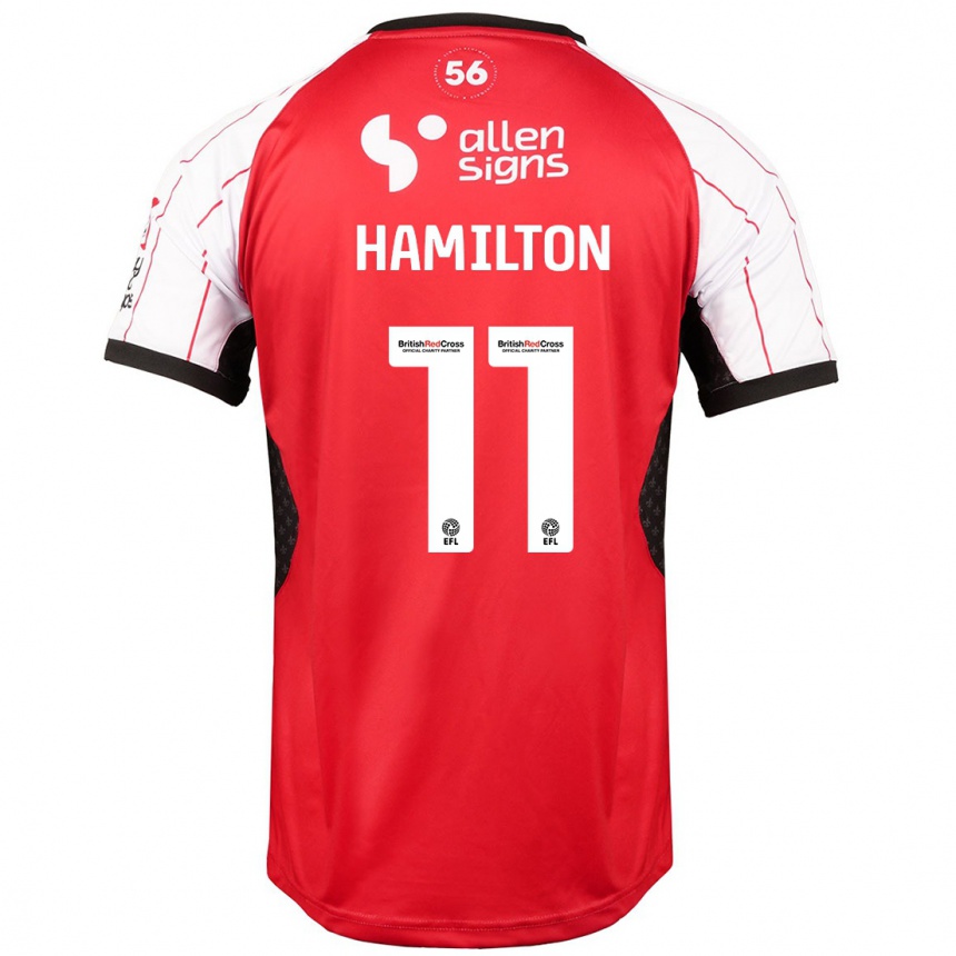 Enfant Football Maillot Ethan Hamilton #11 Blanc Tenues Domicile 2024/25