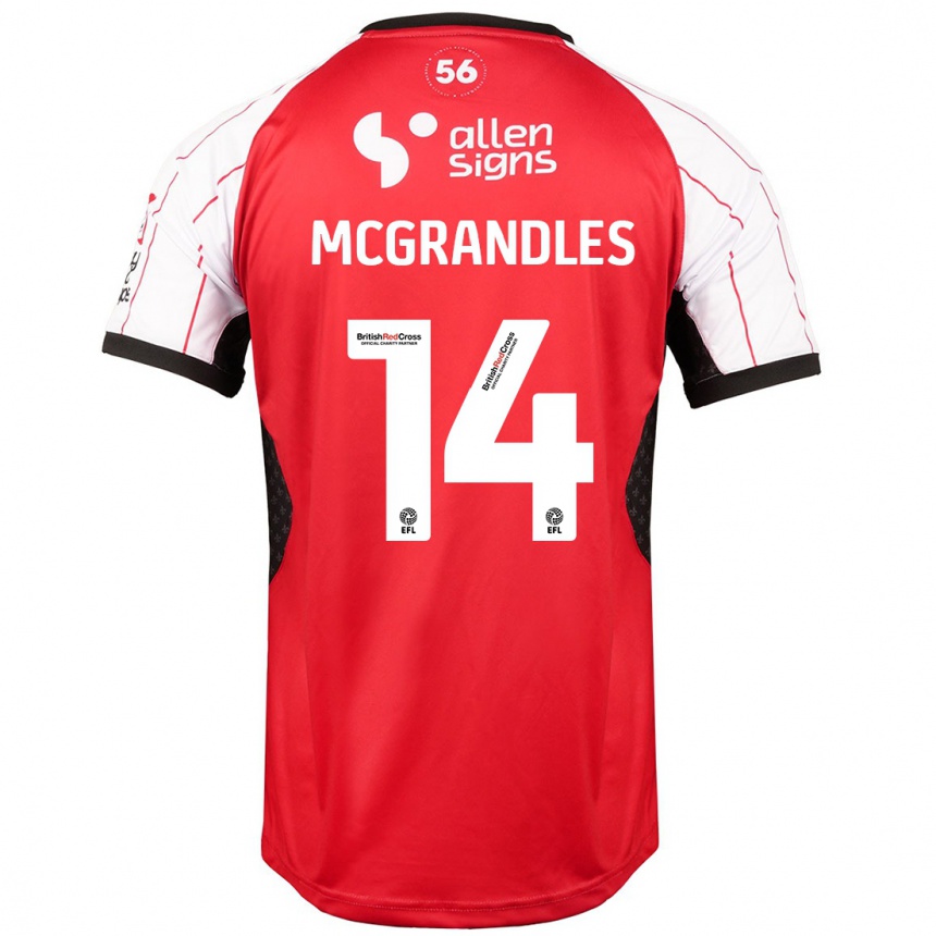 Enfant Football Maillot Conor Mcgrandles #14 Blanc Tenues Domicile 2024/25