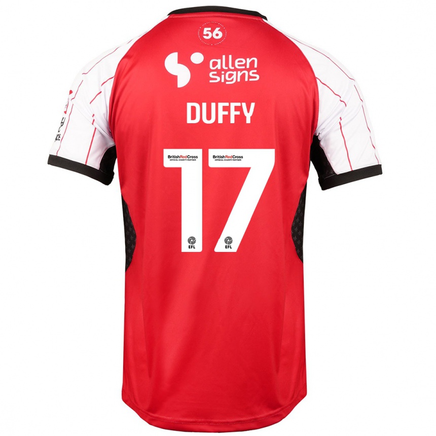 Enfant Football Maillot Dylan Duffy #17 Blanc Tenues Domicile 2024/25