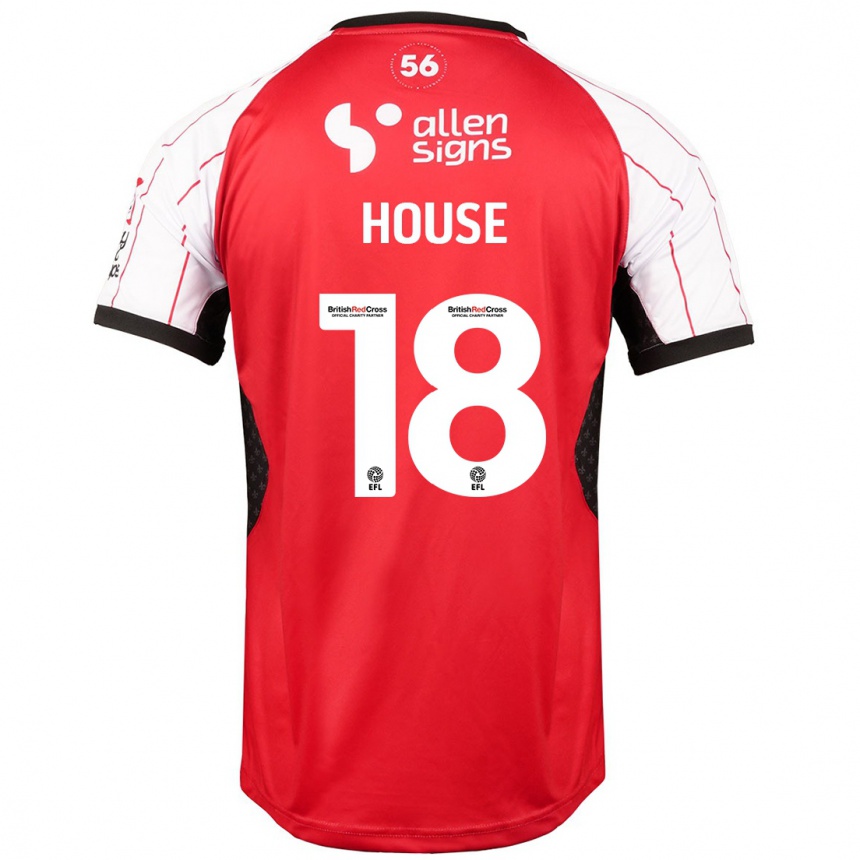 Enfant Football Maillot Ben House #18 Blanc Tenues Domicile 2024/25