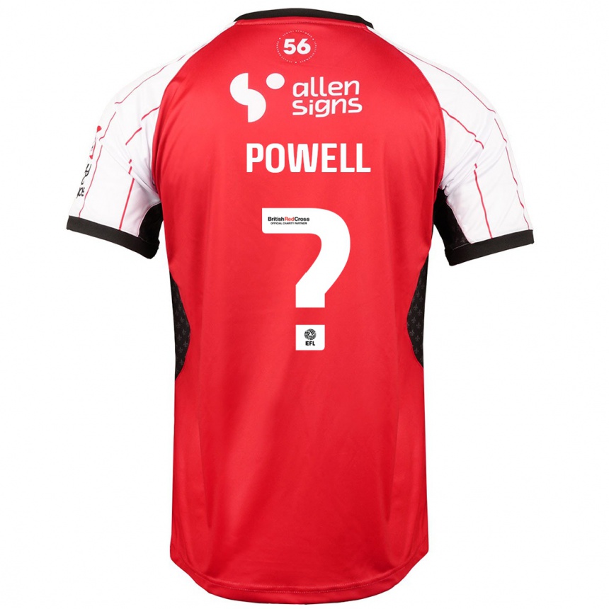 Enfant Football Maillot Darryl Powell #0 Blanc Tenues Domicile 2024/25