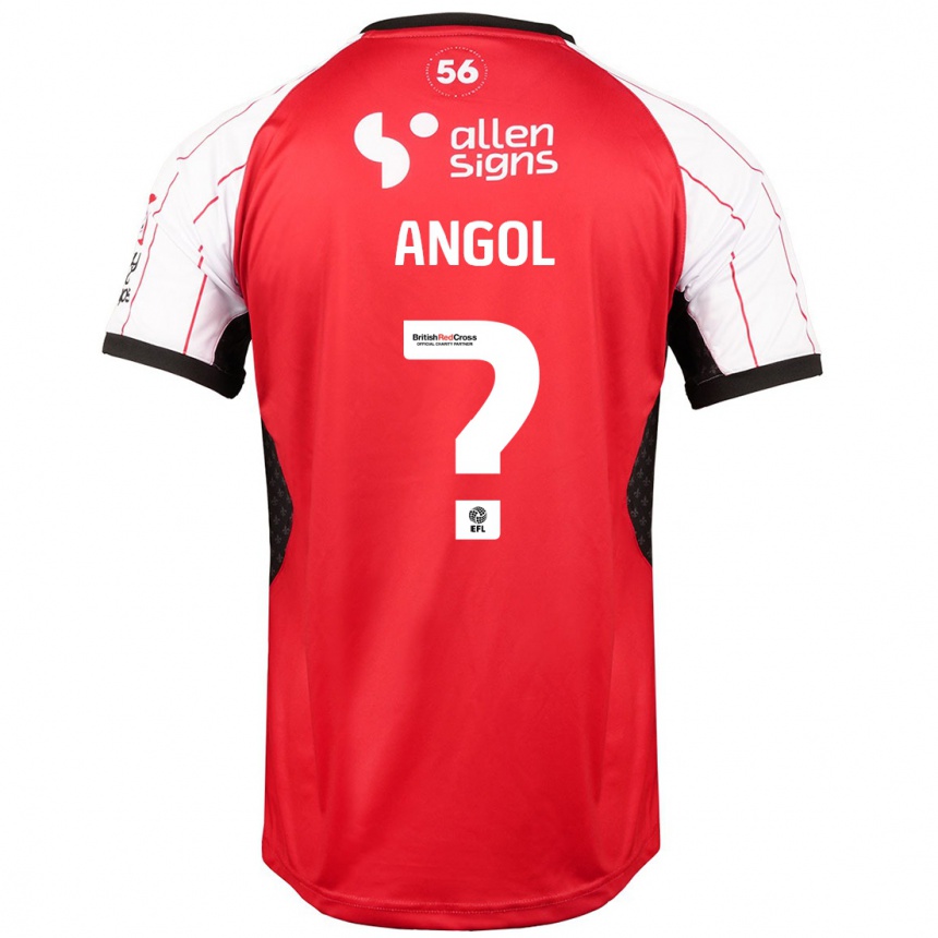 Enfant Football Maillot Mekhi Angol #0 Blanc Tenues Domicile 2024/25