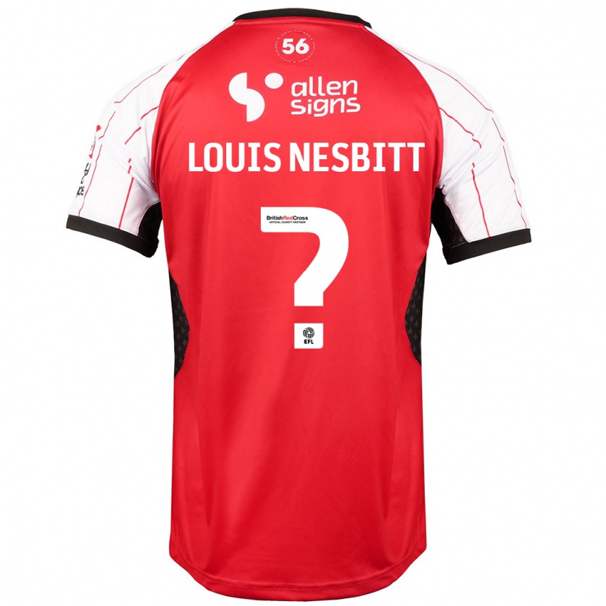 Enfant Football Maillot Louis Nesbitt #0 Blanc Tenues Domicile 2024/25