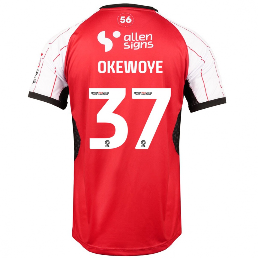 Enfant Football Maillot Gbolahan Okewoye #37 Blanc Tenues Domicile 2024/25