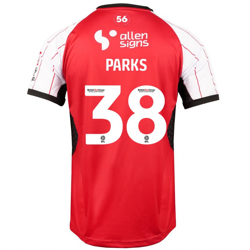 Enfant Football Maillot Charlie Parks #38 Blanc Tenues Domicile 2024/25