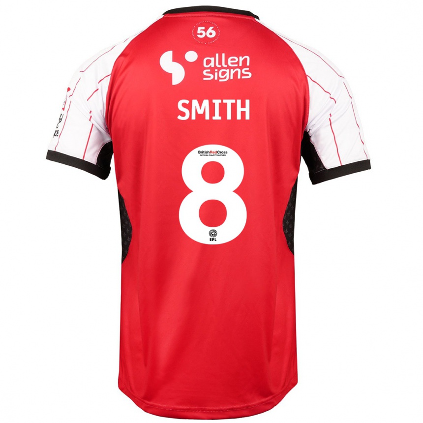 Enfant Football Maillot Alistair Smith #8 Blanc Tenues Domicile 2024/25