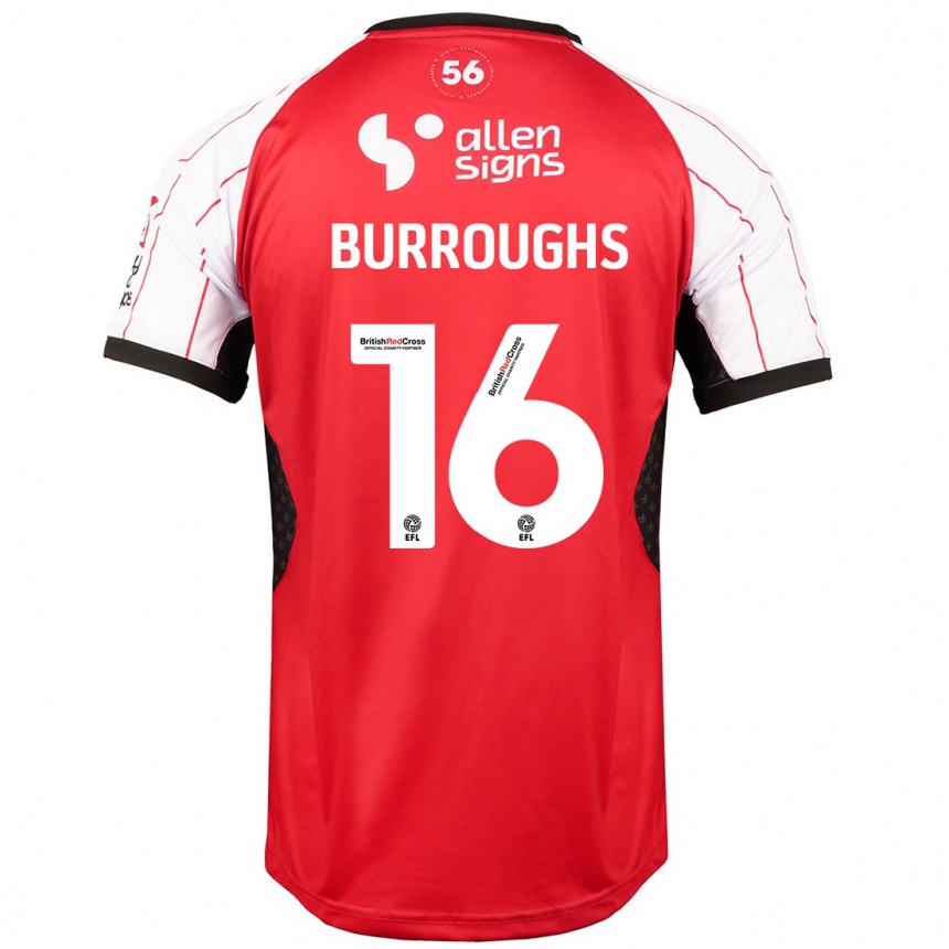 Enfant Football Maillot Jack Burroughs #16 Blanc Tenues Domicile 2024/25