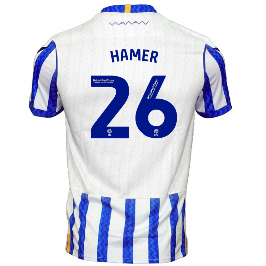 Enfant Football Maillot Ben Hamer #26 Bleu Blanc Tenues Domicile 2024/25