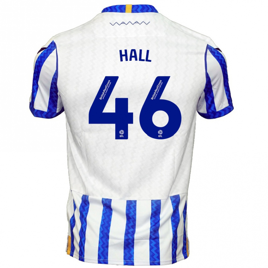 Enfant Football Maillot Jack Hall #46 Bleu Blanc Tenues Domicile 2024/25