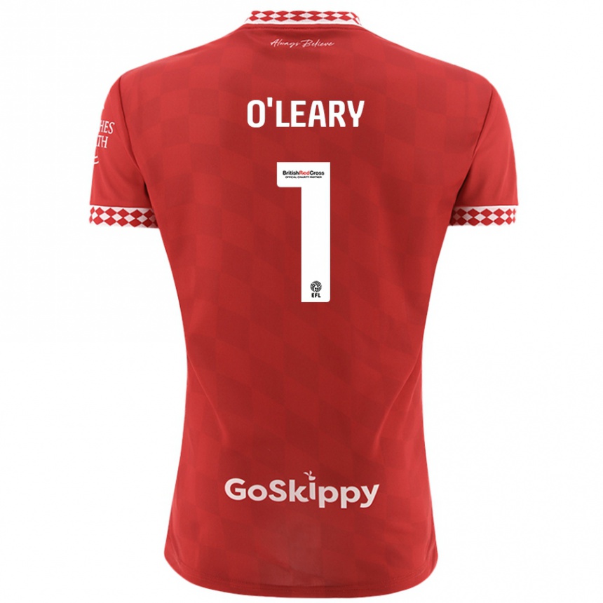 Enfant Football Maillot Max O'leary #1 Rouge Tenues Domicile 2024/25