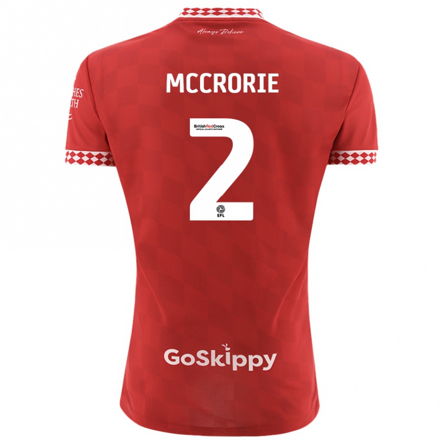 Enfant Football Maillot Ross Mccrorie #2 Rouge Tenues Domicile 2024/25