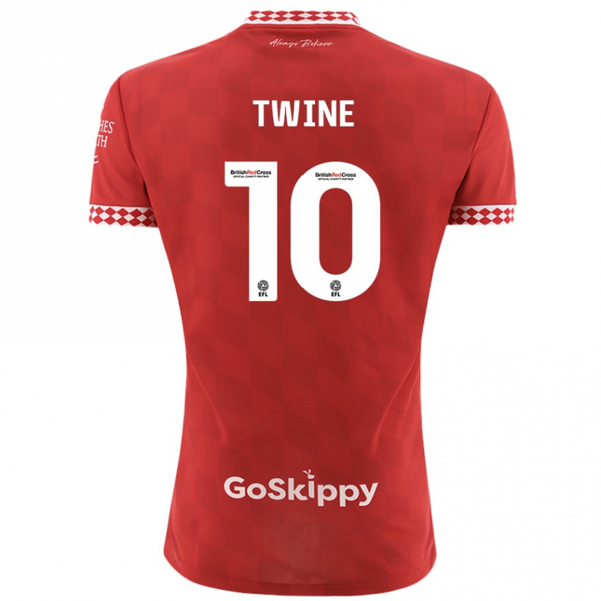 Enfant Football Maillot Scott Twine #10 Rouge Tenues Domicile 2024/25