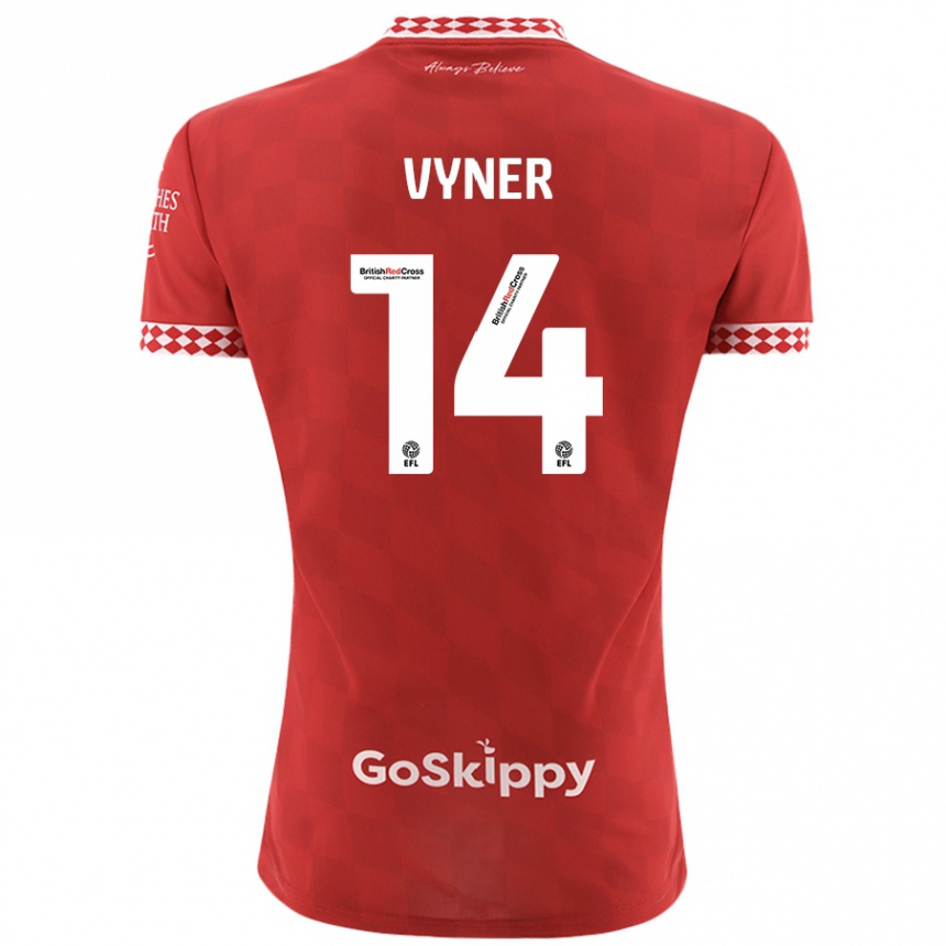 Enfant Football Maillot Zak Vyner #14 Rouge Tenues Domicile 2024/25