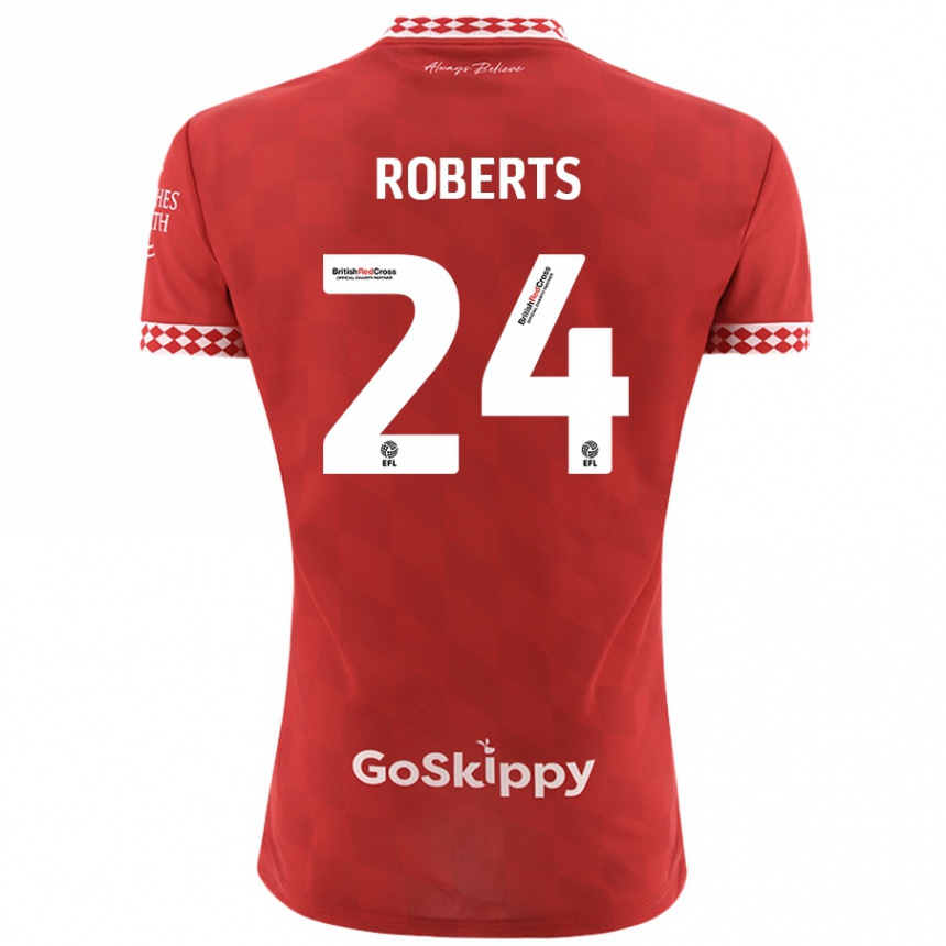 Enfant Football Maillot Haydon Roberts #24 Rouge Tenues Domicile 2024/25