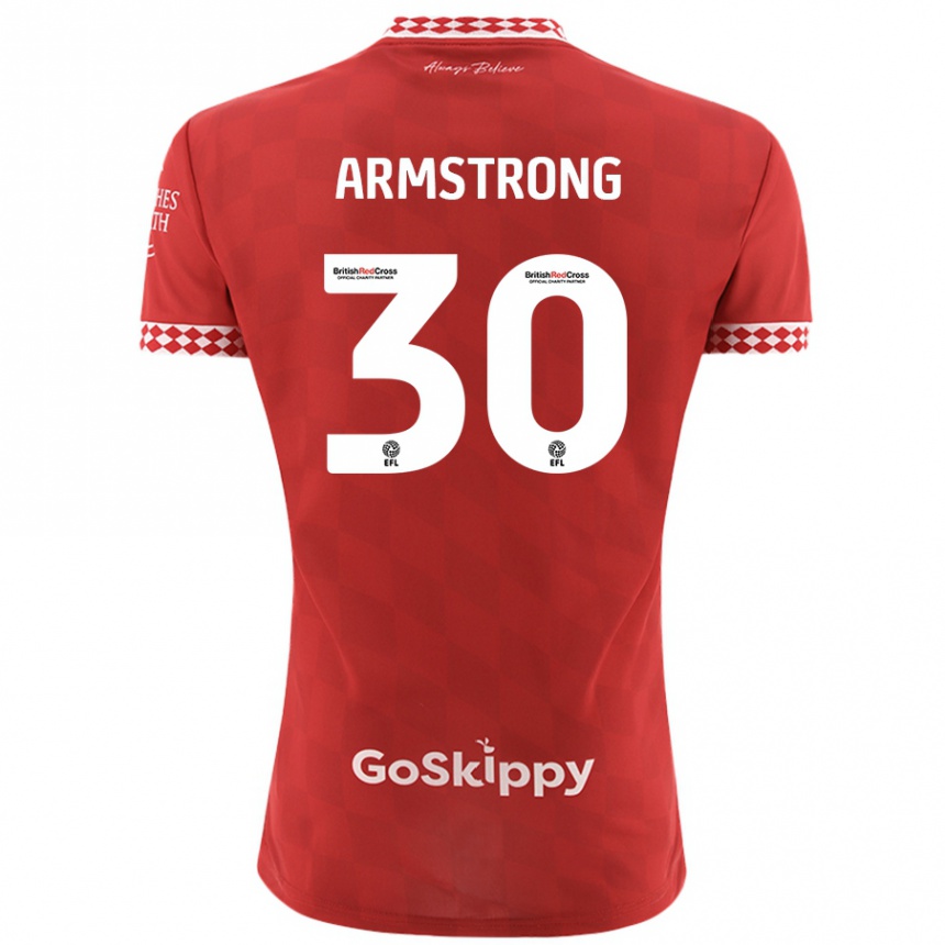 Enfant Football Maillot Sinclair Armstrong #30 Rouge Tenues Domicile 2024/25