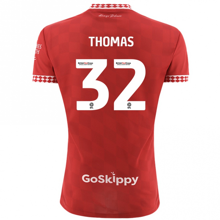 Enfant Football Maillot Lewis Thomas #32 Rouge Tenues Domicile 2024/25