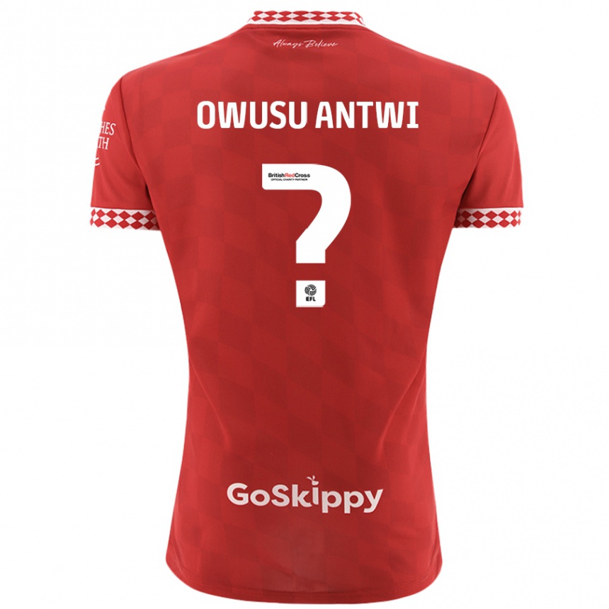 Enfant Football Maillot Filbert Owusu-Antwi #0 Rouge Tenues Domicile 2024/25