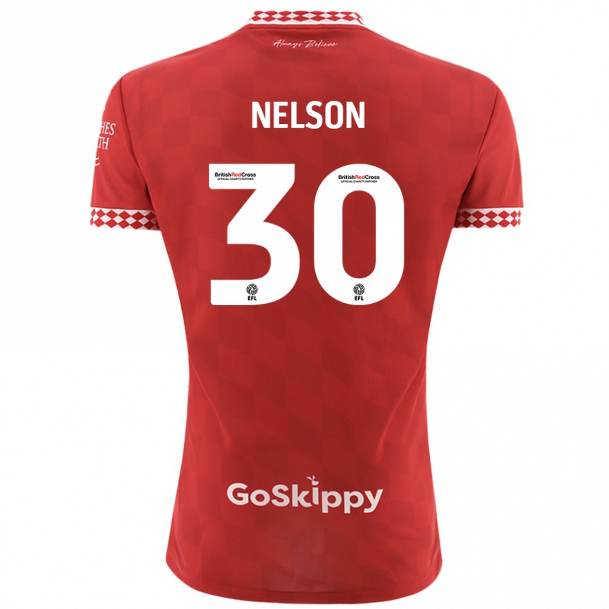 Enfant Football Maillot Raekwon Nelson #30 Rouge Tenues Domicile 2024/25