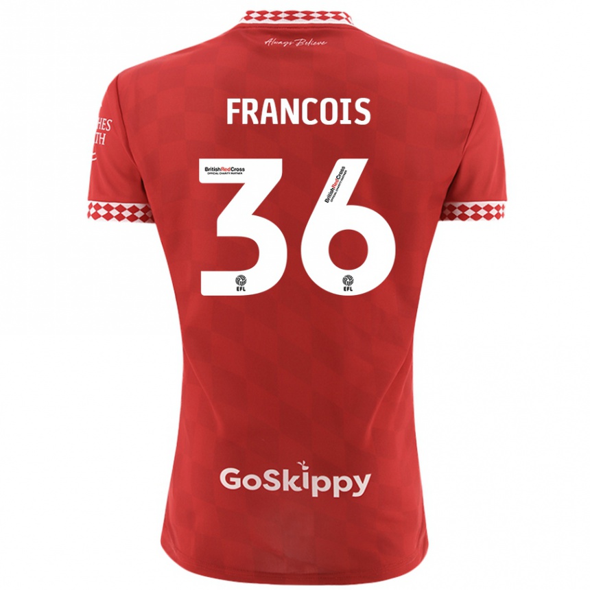 Enfant Football Maillot Marlee Francois #36 Rouge Tenues Domicile 2024/25